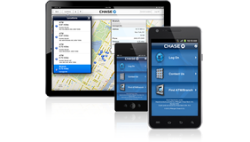 image of tablet and smartphones showing Chase Online.