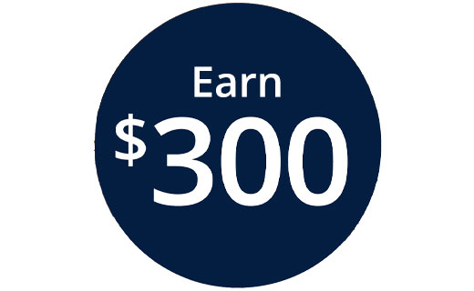 Earn $300