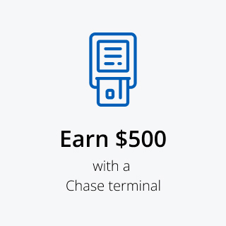 Earn $500 with a Chase POS Terminal