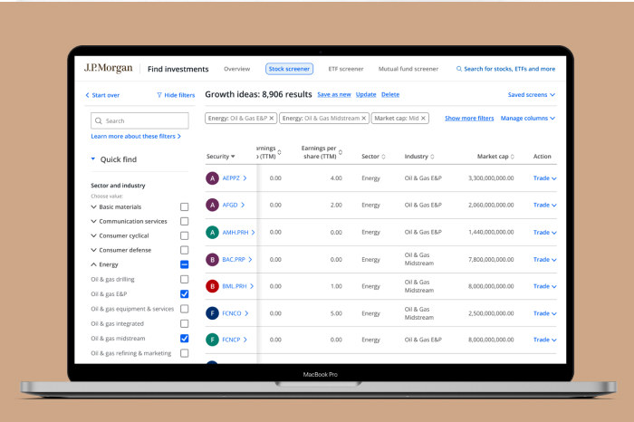 Find your next trade with screeners