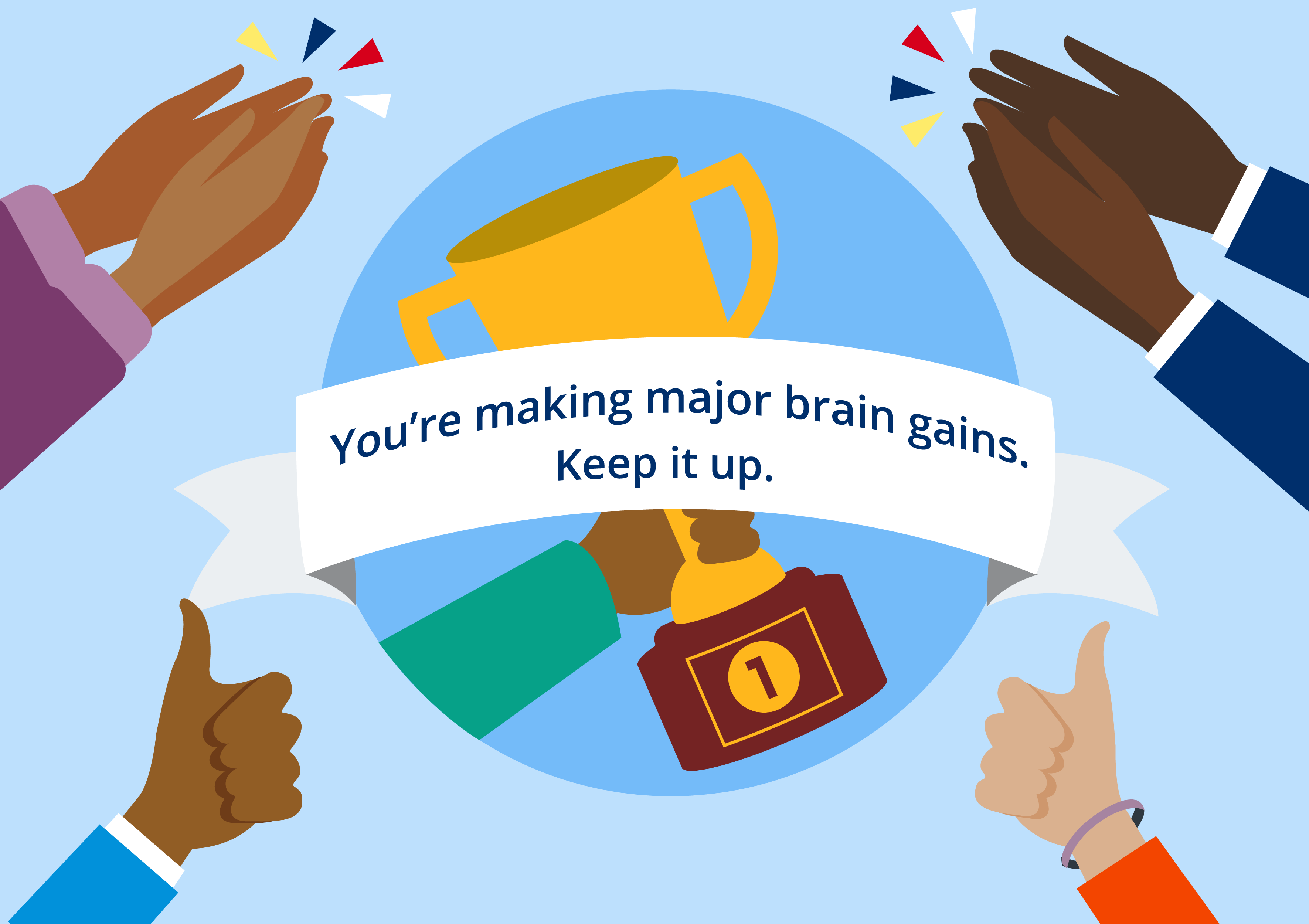 You're making major brain gains. Keep it up.