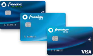 Freedom Unlimited, Freedom Flex, Freedom Rise credit cards