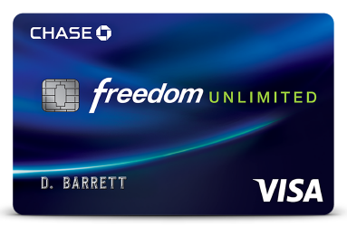 Chase Freedom Unlimited Visa Card