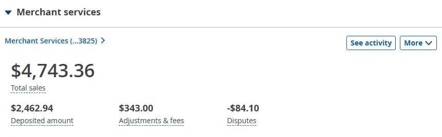 Merchant Services Dashboard