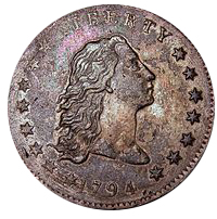 The Flowing Hair Dollar The Flowing Hair Dollar coing