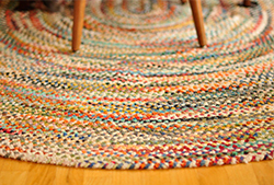 Throw a rug on the kitchen floor rug