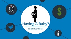 Money and parenting Illustration of money factors for having a baby