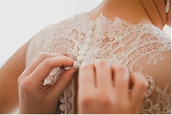 New to you woman in a wedding gown