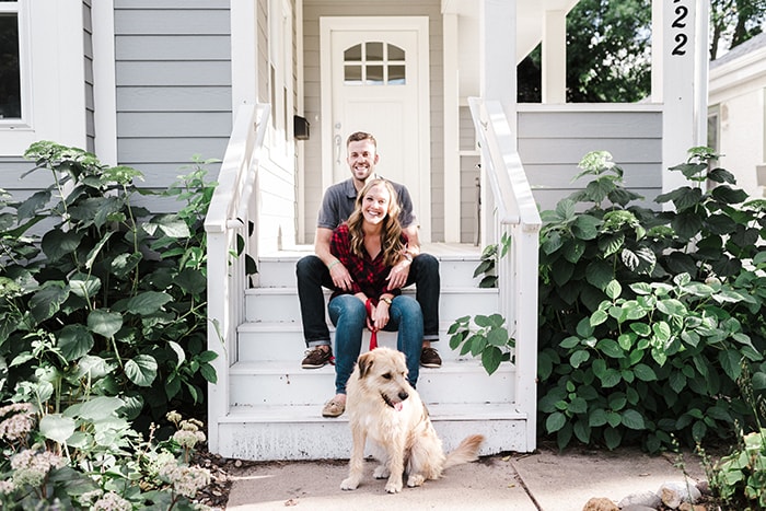 Andy and Maggie Kelly, with their dog Wrigley, purchased a home in St. Paul, Minnesota, in February 2015.