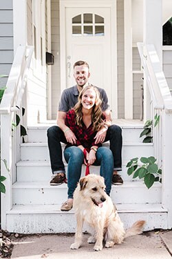 Andy and Maggie Kelly, with their dog Wrigley, purchased a home in St. Paul, Minnesota, in February 2015. Andy and Maggie Kelly, with their dog Wrigley, purchased a home in St. Paul, Minnesota, in February 2015.