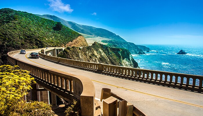 Best cars for your next road trip Scenic highway by ocean