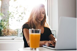 For cost-effective marketing, tap into LinkedIn woman with a laptop