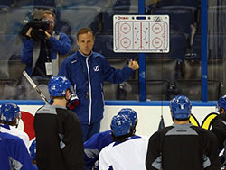 From Side Job to Full Time Coach Jon Cooper with players