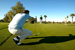 Manage Your Margin of Safety golfer on a golf course