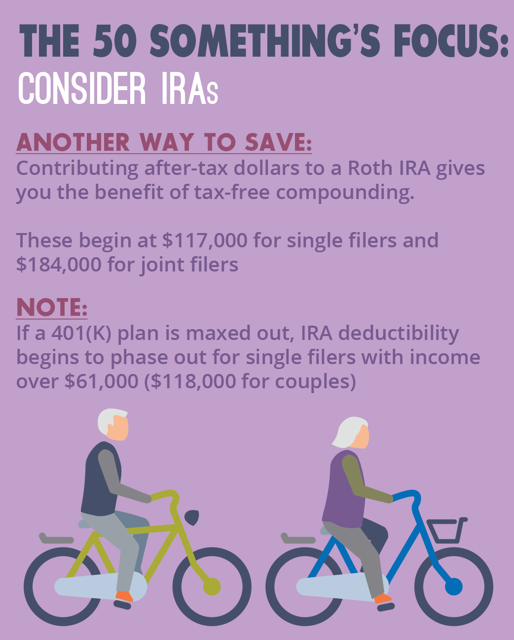 Infographic: The 50 Something's Focus