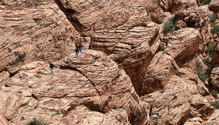 How Las Vegas is Changing to Attract Millennials people walking on canyons mountain