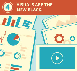 4. Embrace visuals. 4. Embrace visuals.
