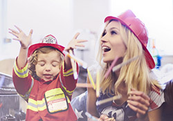 Make housework fun Mom with kid