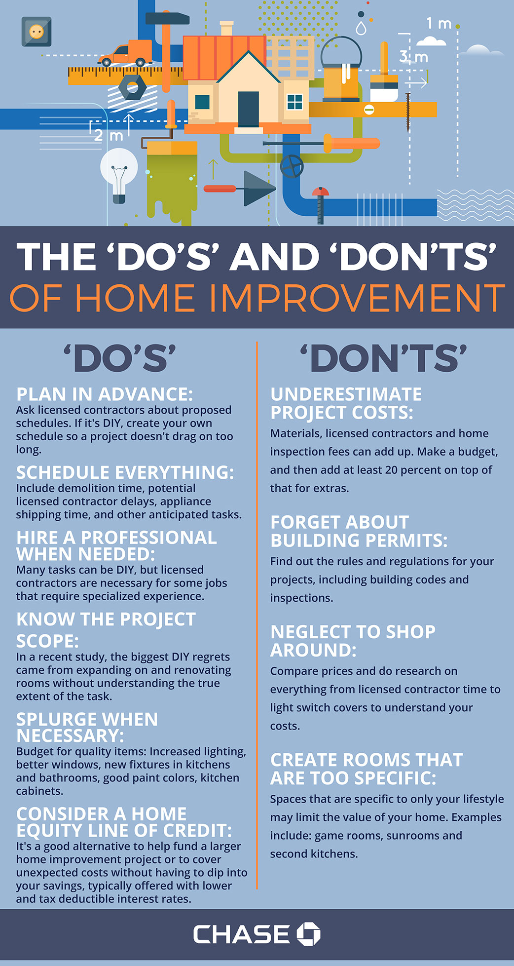 The Do's and Don'ts' of Home Improvement Infographic: The Do's and Don'ts' of Home Improvement