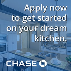 Apply Now Appy now to get started on your dream kitchen. Chase logo.