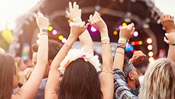 Go to a Concert or Music Festival Mosic lovers at concert