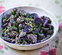Instagram-Friendly Ingredients Purple potato salad