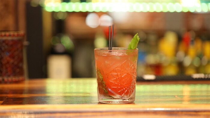 Charlotte Travel Guide drink on a table