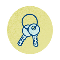 Rent a place keys icon