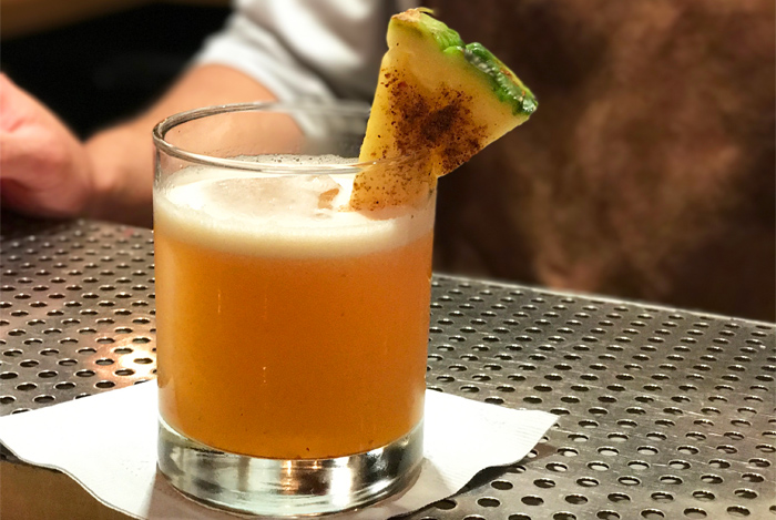 NYC Travel Guide drink on a table
