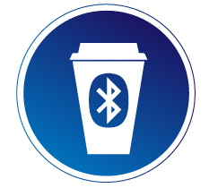 Bluetooth-enabled coffee maker Cup icon