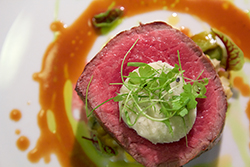 Chicago's Acadia food in a plate