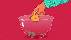How Americans save for retirement illustration of digging dip