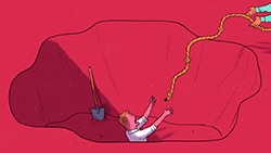 The Five Essentials for Talking About Money illustration of helping friend