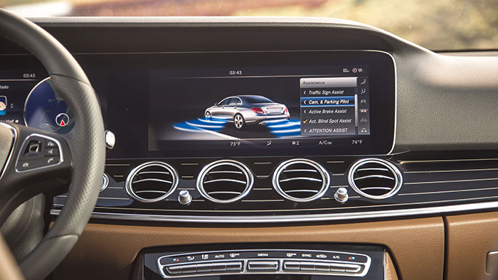 Safety Dashboard of Mercedes Benz E-Class