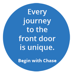 Frontdoor Every journey to the front door is unique. Begin with Chase