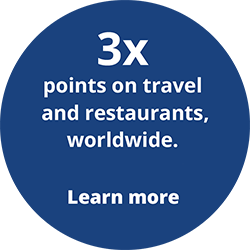 Chase Sapphire Reserve 3x points on travel and restaurants, worldwide. Learn more