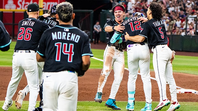 Diamondback players celebrating