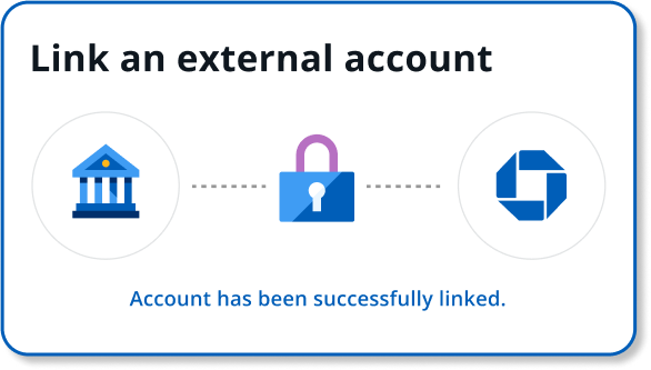 Link an external account dashboard simulation