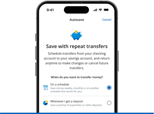 Autosave. Save with repeat transfers.