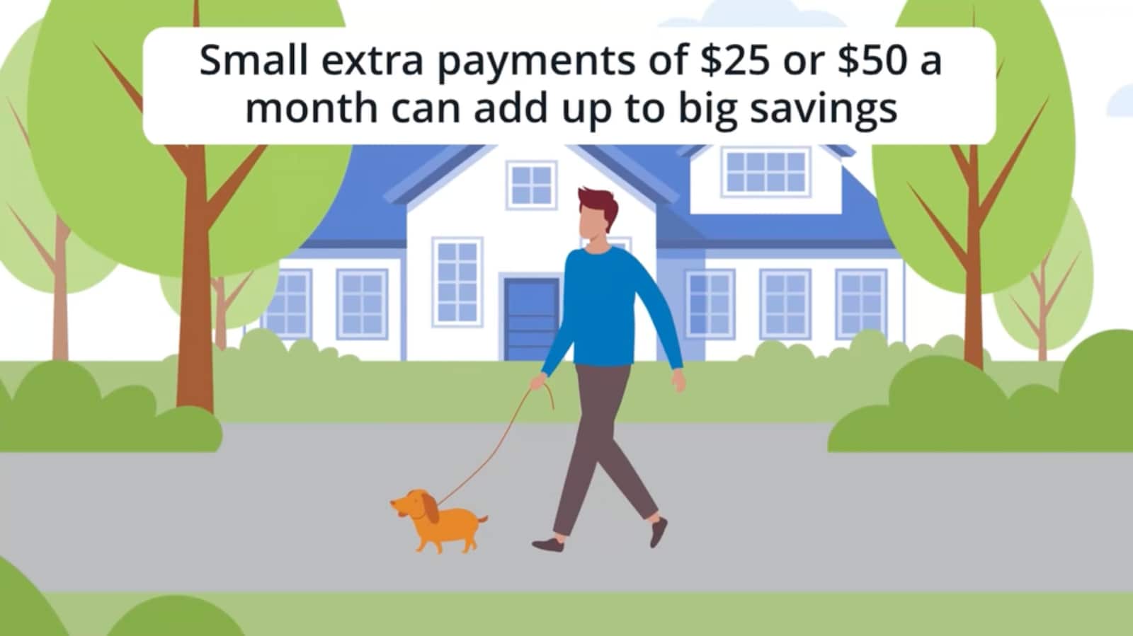 Small extra payments of ＄25 or ＄50 a month can add up to big savings