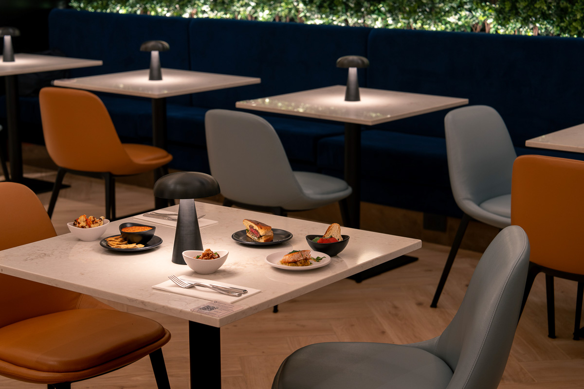 food on a table