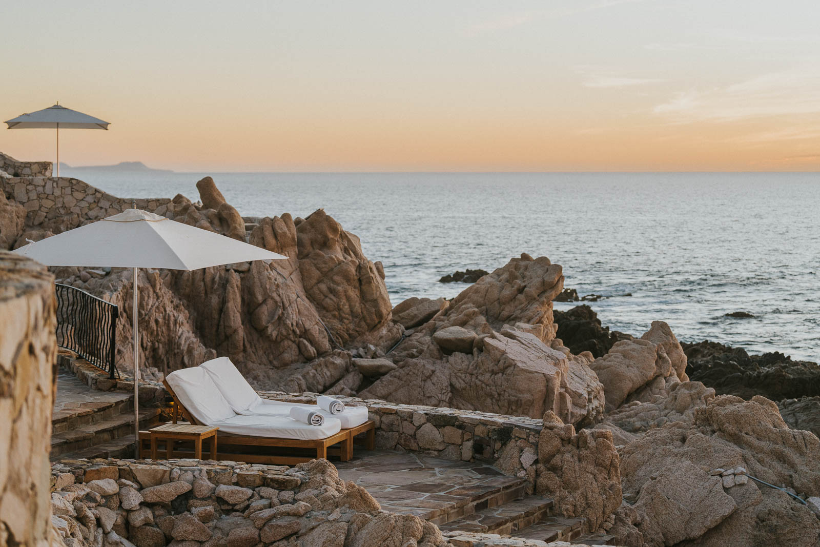 Loungers by the pool