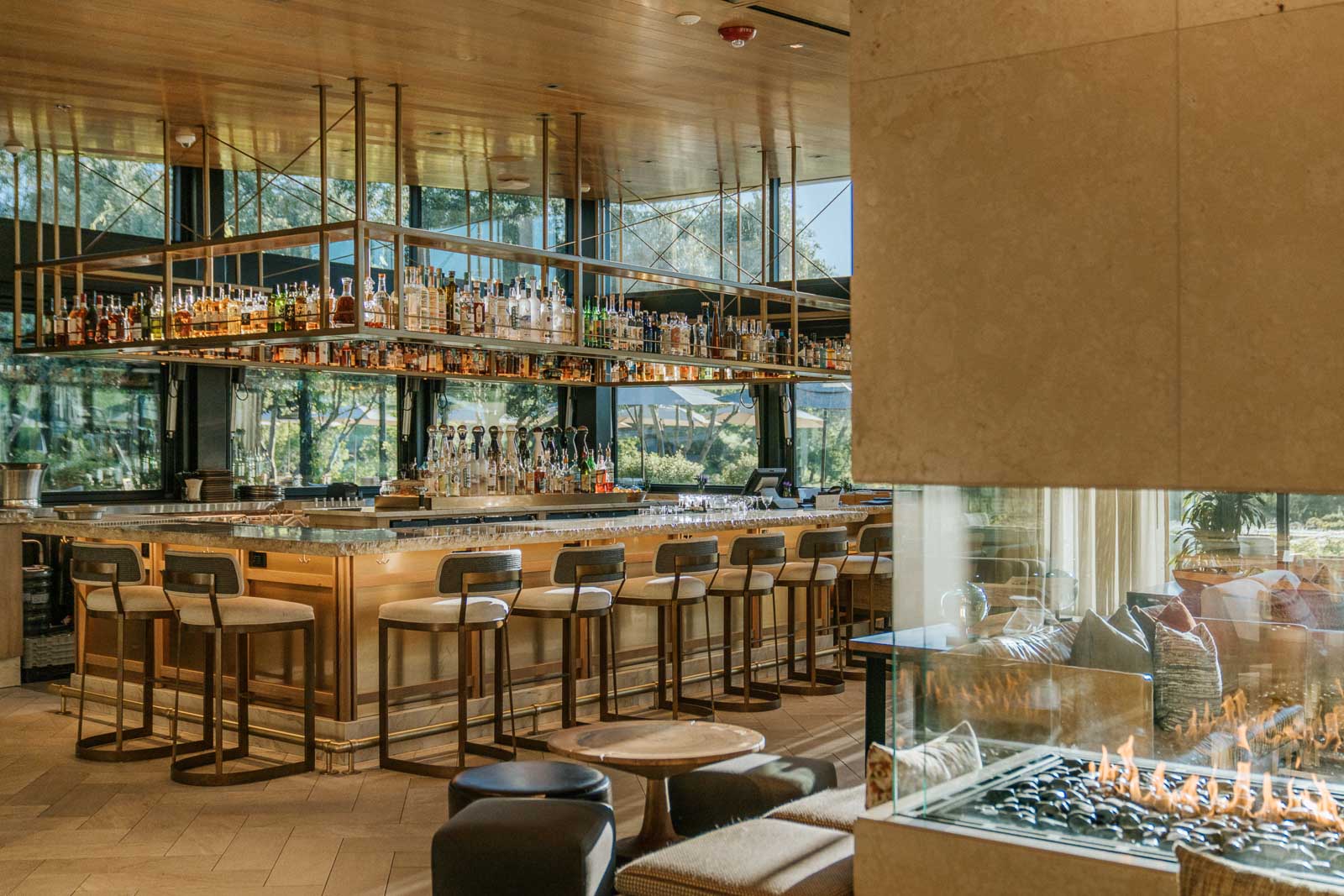 View of bar