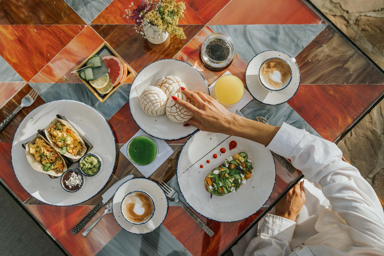 Breakfast table