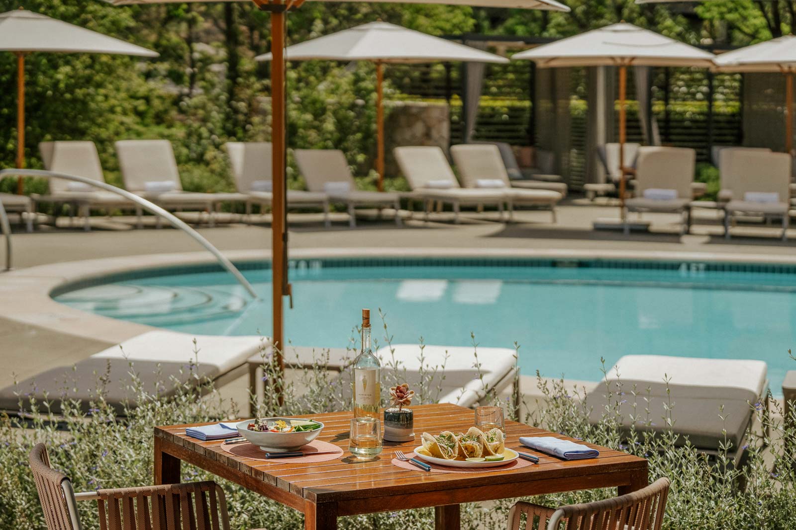 View of poolside