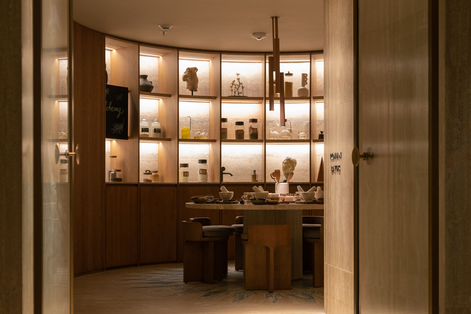 View of spa bar