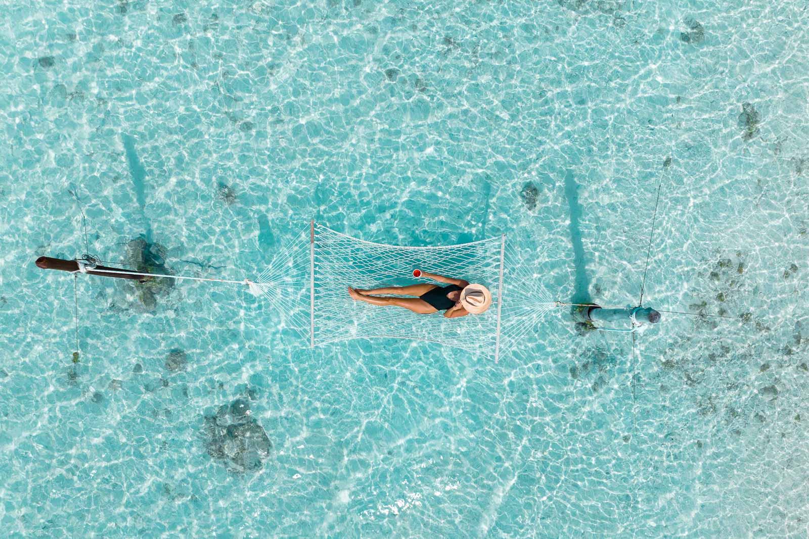 Hammock over water
