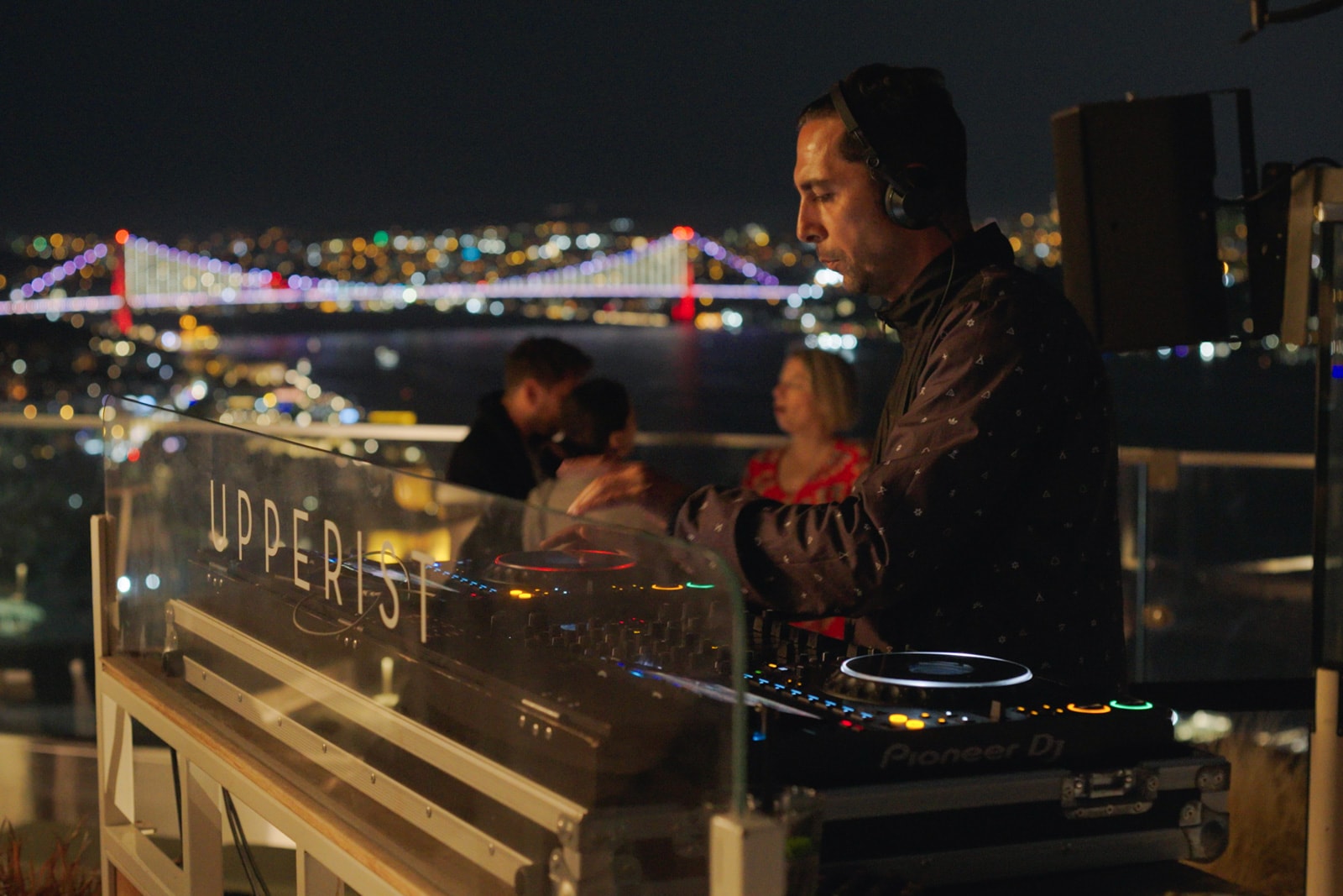 DJ spinning at a nightclub in Istanbul, Turkey