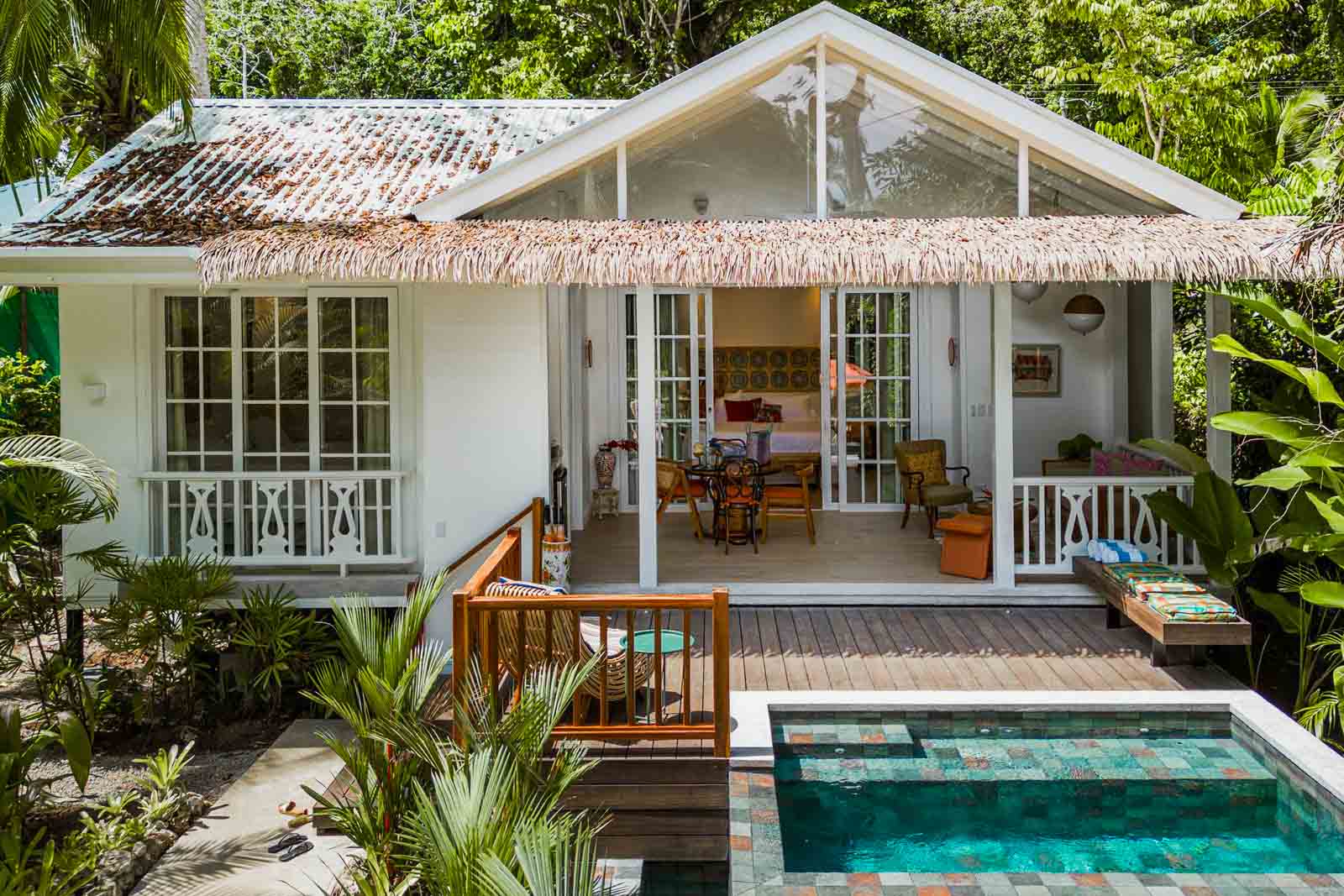 Exterior of the Aguas Claras bungalow