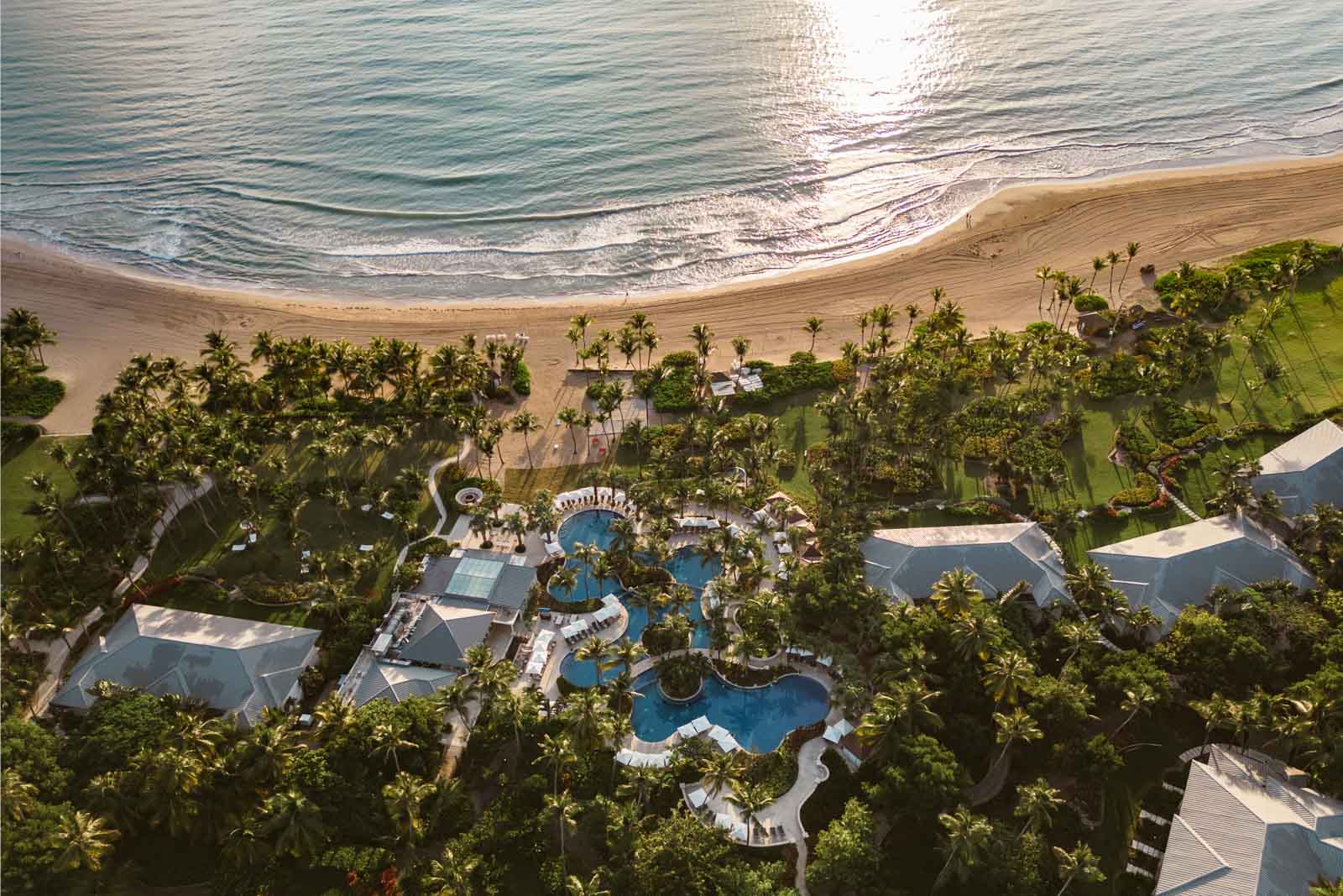 Aerial view of resort